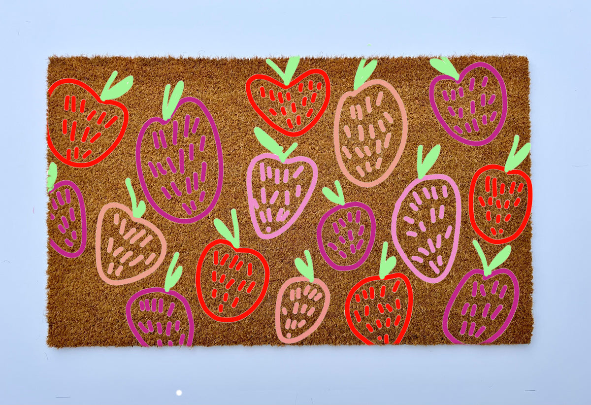 Strawberry Coir Doormat
