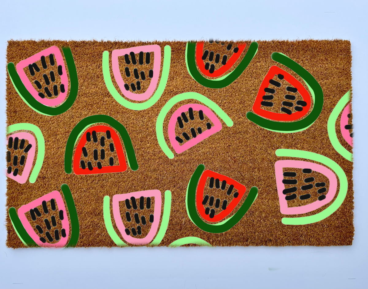 Watermelon Coir Doormat