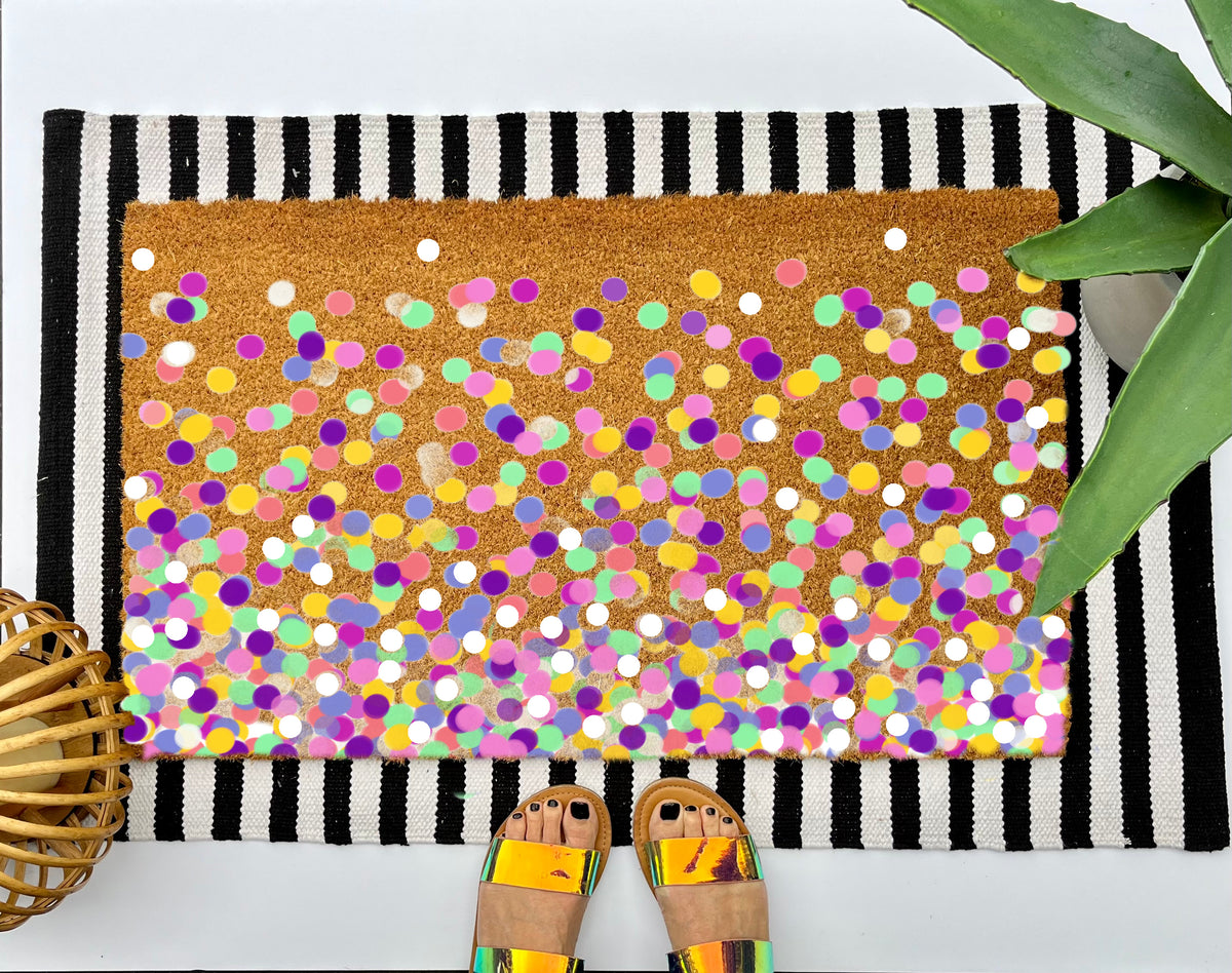 Confetti Coir Doormat