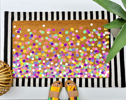 Confetti Coir Doormat