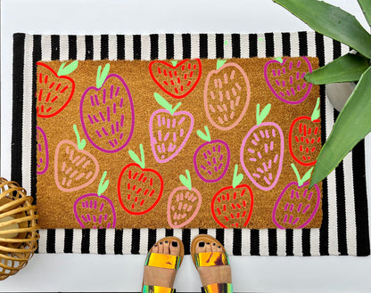 Strawberry Coir Doormat