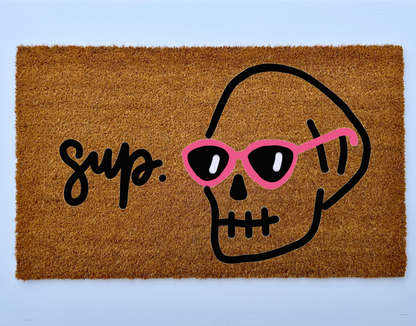 Sup Skull Coir Doormat
