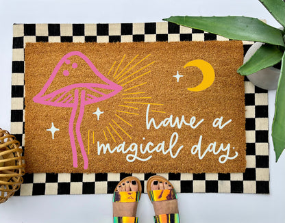 Magic Mushroom Coir Doormat