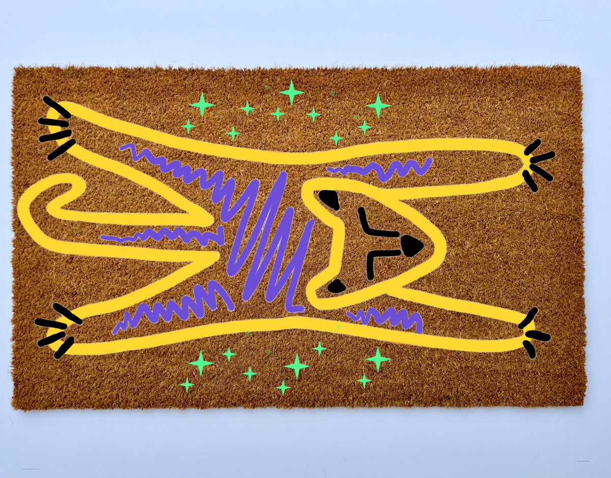 Mystic Tiger Coir Doormat