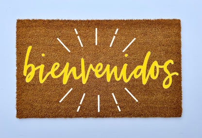 Bienvenidos Coir Doormat