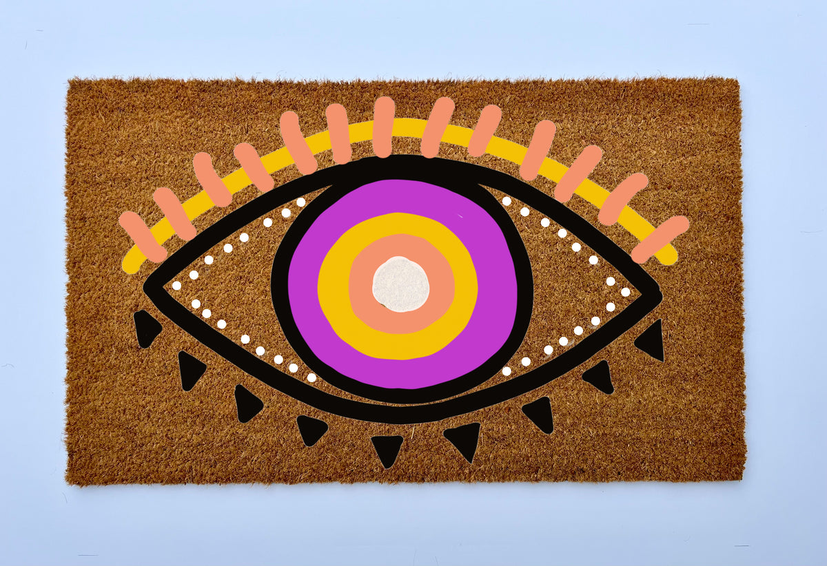 Mystic Evil Eye Coir Doormat | Outdoor Coir Doormats