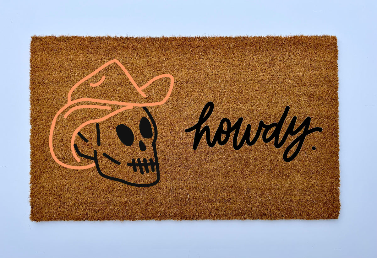 Cowboy Skull Coir Doormat | Coir Doormats Online