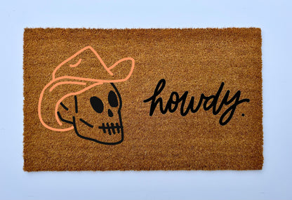 Cowboy Skull Coir Doormat | Coir Doormats Online