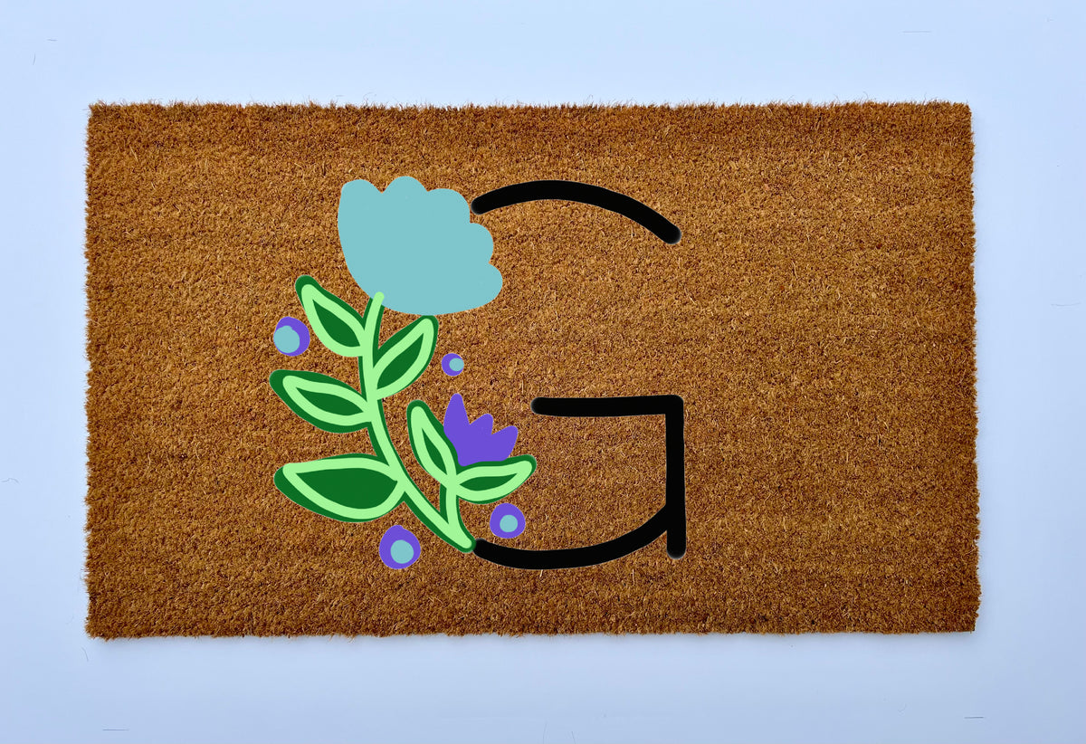 Garden Monogram Coir Doormat