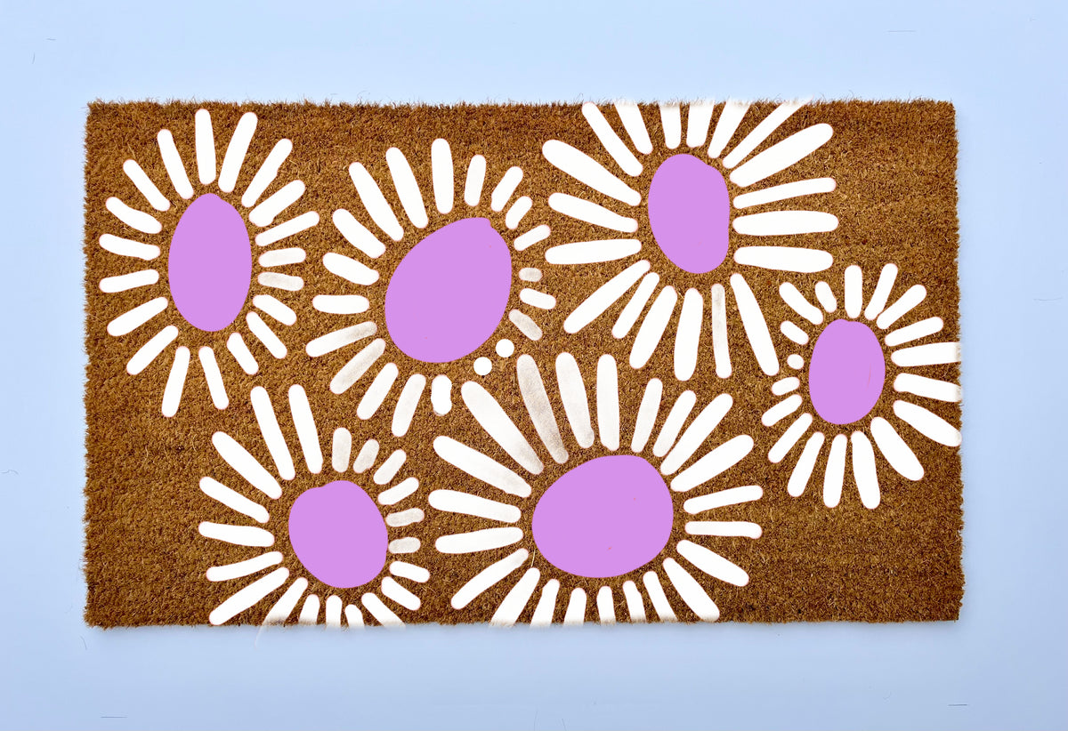 Daisies Coir Doormat