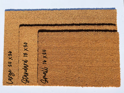 Cowboy Skull Coir Doormat Size Guide